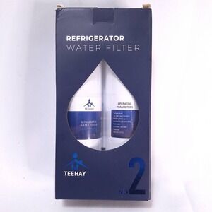 TEEHAY Refrigerator Water‎ Filter 2 Pack TH-04 Replacement WF3CB Frigidaire